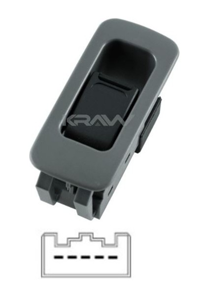 Cam Açma Düğmesi (Tekli - Çerçeveli - 5 Pin) Grand Vıtara (99-04)