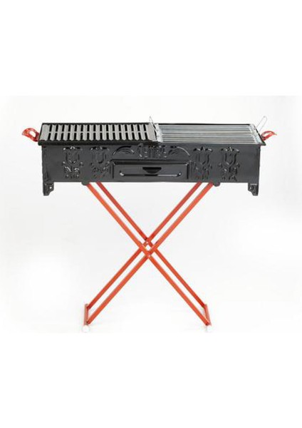 C-17 Portatif Ayaklı Yağdanlıklı Mangal 28*80CM