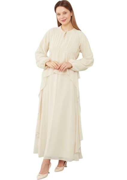 Fırfır Detaylı Elbise