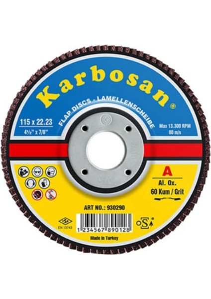 Flap Disk 115-80 Kum 115X22,23MM