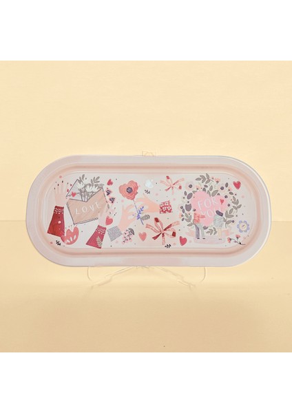 Home 2'li Love For You Oval Sunumluk Metal Tepsi fiyatları