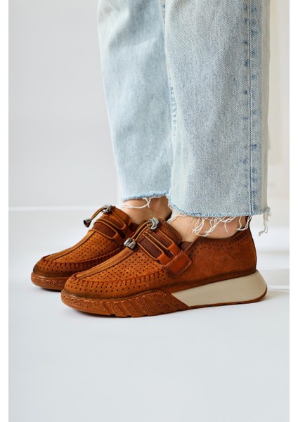 Allice Taba Süet Lazer Delikli Günlük Ayakkabı fiyatları