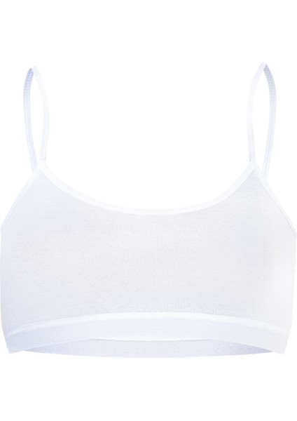 42324 3'lü Paket Kız Çocuk Pamuklu Süprem Esnek Rahat Pedsiz Ince Askılı Alıştırma Sütyeni Yarım Atlet Büstiyer fiyatları