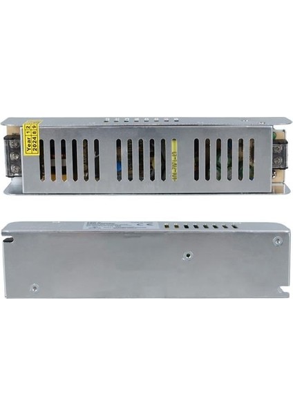 ALN-M1210S 12 Volt 10 Amper 120 Watt Slim Metal Kasa Adaptör 190X48X38MM