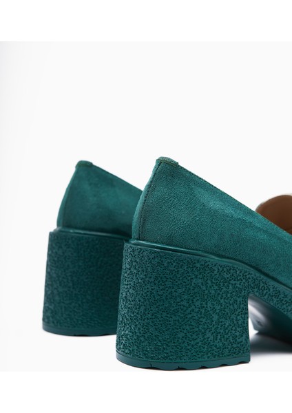 Boi Yeşil Süet Platformlu Günlük Kadın Ayakkabı fırsatları