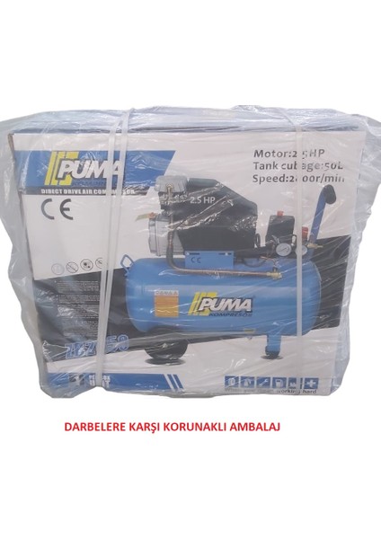 50 Lt Kompresör 5 Li Havalı Setli 2.5 Hp Yağlı Hortum Hava Boya Mazot Lastik Şişirme Aparatları fırsatları