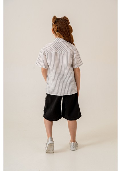 Kız Çocuk Bebe Yaka Yarım Kol Gömlek 3171 indirimleri