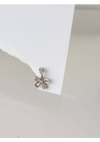 Sallantılı Fiyonk Kurdela Model Kıkırdak Piercing Tragus Helix Gümüş Renk Küpe modelleri