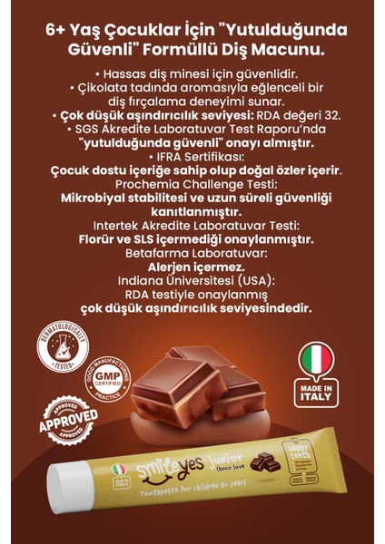 Junior Çikolata Aromalı Çocuk Diş Macunu 6+ Yaş modelleri