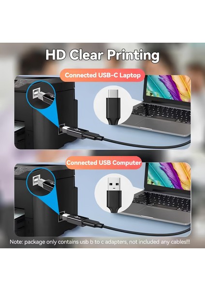 Type-C Dişi To Usb-B Erkek Yazıcı Dönüştürücü 🔄 Type-C To Printer Aparat Adaptör