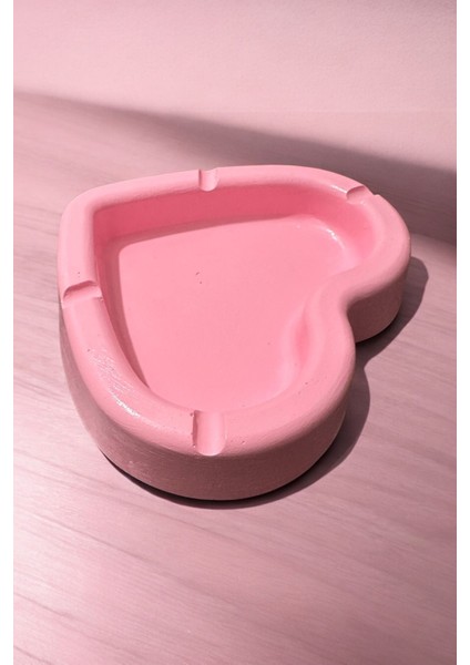 Gözdehobi Kalp Küllük - Beton Parlak Vernikli Sevgi Kalp Küllük indirimleri