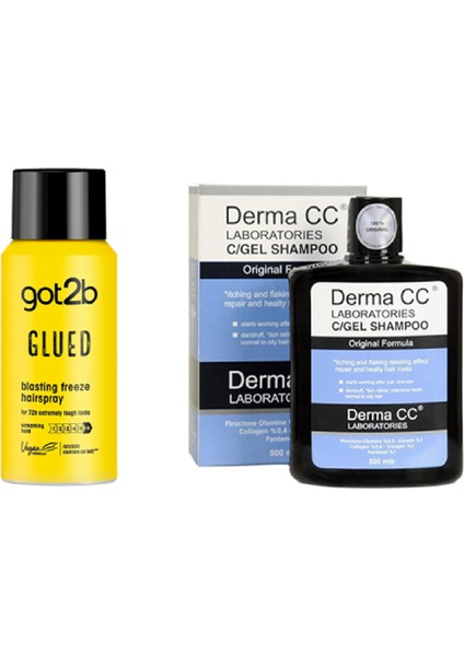 Seyahat Saç Spreyi 100 ml + Derma cc Şampuanı 500 ml Set
