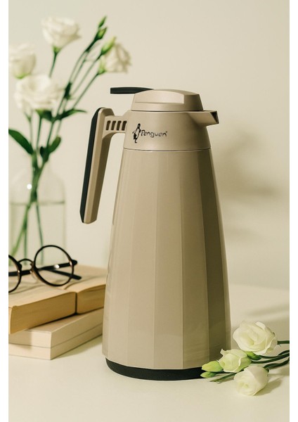 PNG-7002 1.5 Litre Cam Termos | 12 Saat Sıcak 24 Saat Soğuk | Bpa Free | Sağlıklı Kullanım
