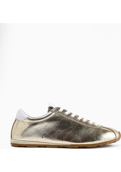 Hakiki Deri Alisa Altın Bağcıklı Günlük Kadın Ayakkabı fırsatları