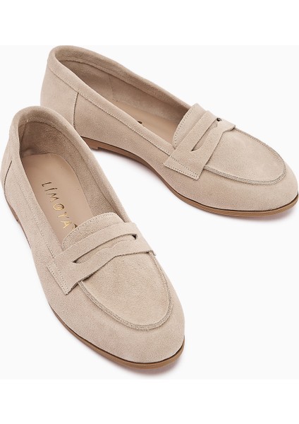 Hakiki Deri Solina Bej Süet Mokasen Ayakkabı Rahat Günlük Loafer modelleri