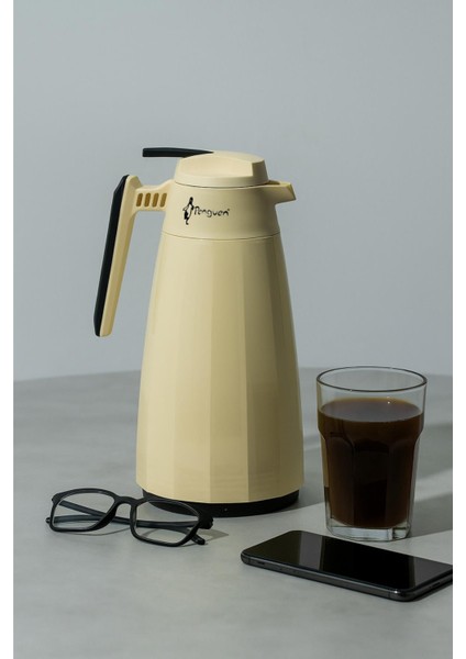 PNG-7002 1.5 Litre Cam Termos | 12 Saat Sıcak 24 Saat Soğuk | Bpa Free | Sağlıklı Kullanım