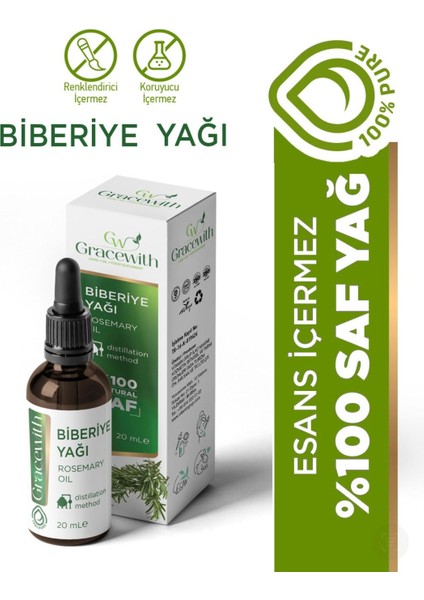%100 Saf ve Doğal Biberiye Yağı 20 ml