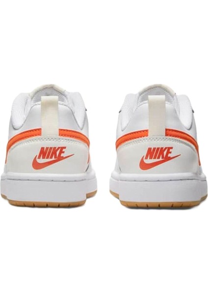 Court Borough Low 2 Gs Leather Unisex Sneaker Hakiki Deri Günlük Spor Ayakkabı Beyaz Turuncu fırsatları