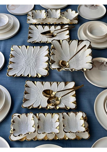 Yemek Takımı Modern Ginkgo 41 Parça 6 Kişilik fırsatları