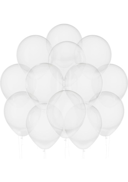 Şeffaf Sade Balon 10'lu 12" fiyatları