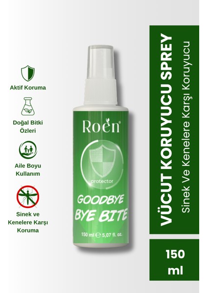 Doğal Sinek ve Kene Kovucu Sprey, Alkol ve Kimyasal Içermeyen Vegan Vücut Koruyucu Sprey 150 ml fiyatları