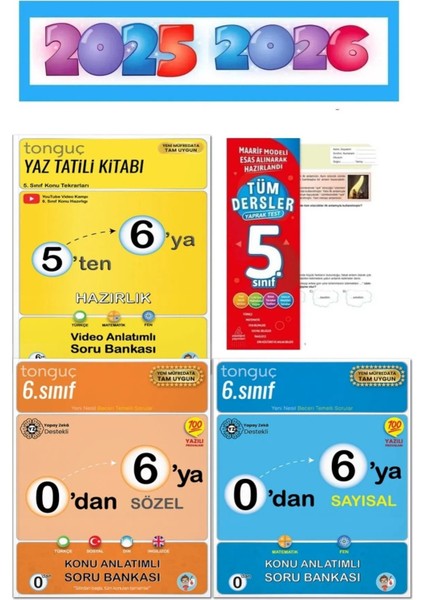 0'dan 5'e Tekrar 5'den 6'ya Hazırlık Seti 2025