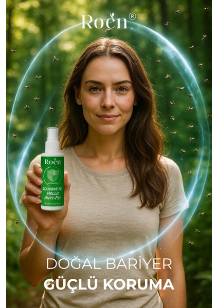 Doğal Sinek ve Kene Kovucu Sprey, Alkol ve Kimyasal Içermeyen Vegan Vücut Koruyucu Sprey 150 ml fırsatları