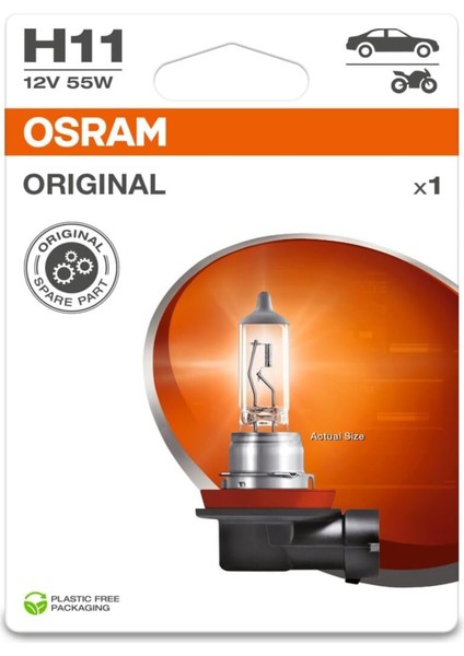 Ampul H11 12V 55W Tek Flaman Far Ve Sis 64211 modelleri