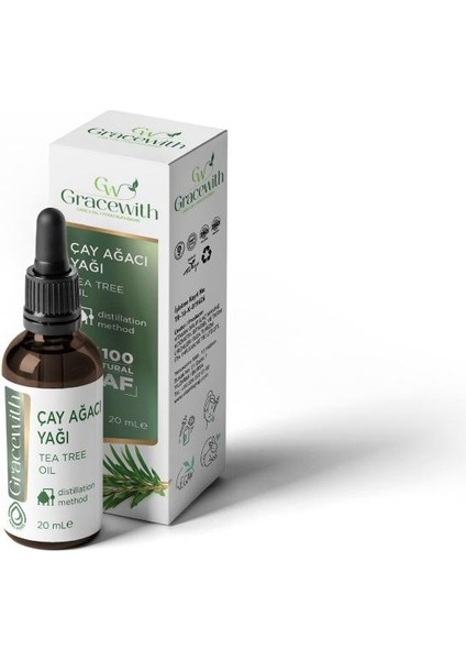 %100 Saf ve Doğal Çay Ağacı Yağı 20 ml fırsatları