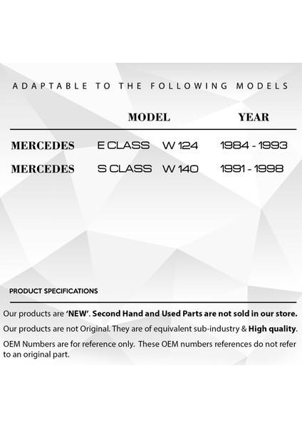 Mercedes E Class W124 için Radyo Düğme Kapağı fiyatları