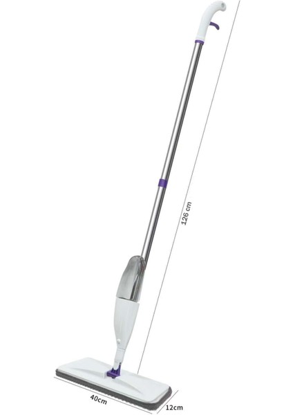 Sprey Mop 3 Adet Mikrofiber Mop Paspas Deterjan Su Püskürtmeli Temizlik Seti