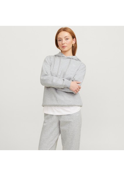 Kadin Gögüs Minimal Baskili Sweatshirt - Abbie