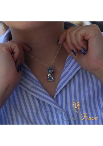 Balık Yemeyi Hayal Eden Kedi Gümüş Kolye modelleri