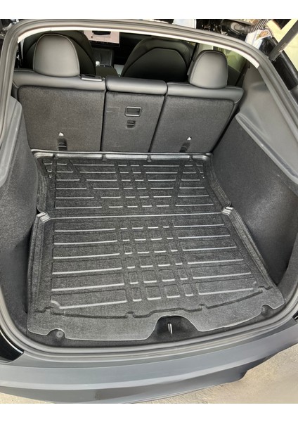 Tesla Model Y Juniper 2025+ Uyumlu Lıner Araca Özel 3D Bagaj Havuzu - Model Y Juniper 2025+