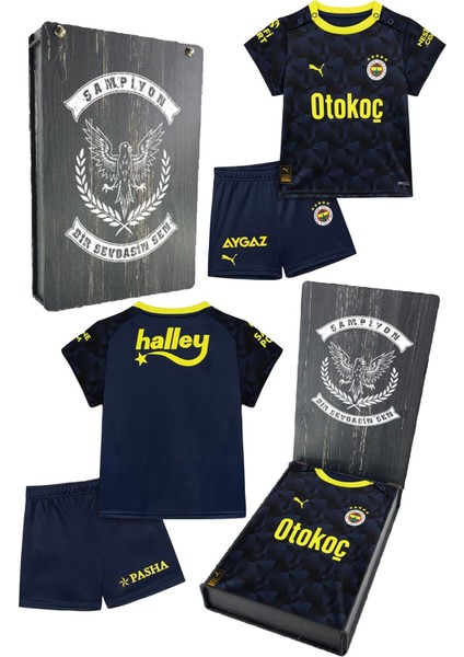 Orijinal Lisanslı 23/24 Lacivert Mini Forma Set Hediyelik Ahşap Kutulu