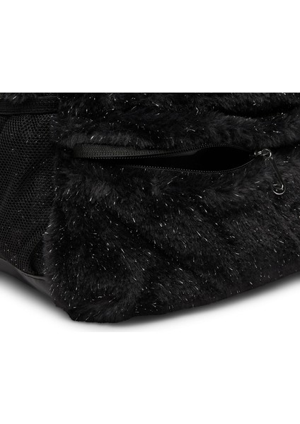 Çanta Sırt Çantası Faux Fur Backpack Sırt Çantası 11 Litre Günlük Kullanıma Uygun Peluş Sırt Çantası