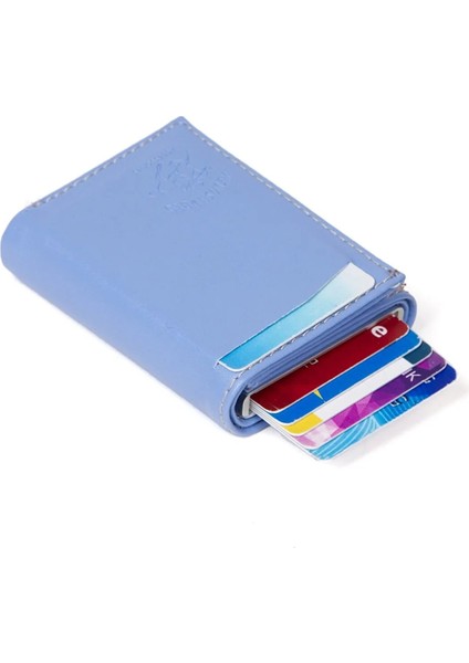 Erkek Mekanizmalı Kartlık ve Cüzdan NEW145 - Bebek Mavisi