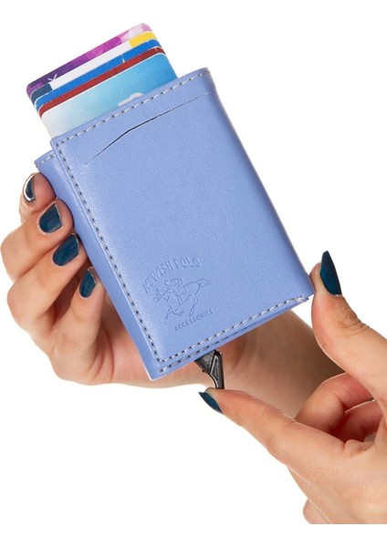 Erkek Mekanizmalı Kartlık ve Cüzdan NEW145 - Bebek Mavisi fiyatları