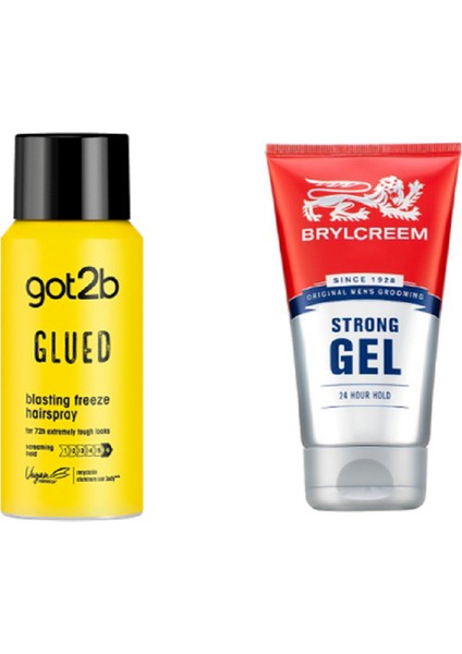 Seyahat Saç Spreyi 100 ml – BRYLCREEM Saç Şekillendirici Strong Tüp Jöle 150 ml