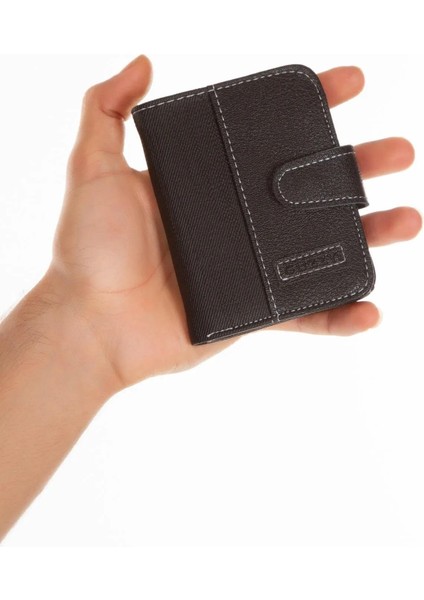 Kot Kumaş Bozuk ve Kağıt Para Kartlık ve Cüzdan NEW134 - Siyah modelleri