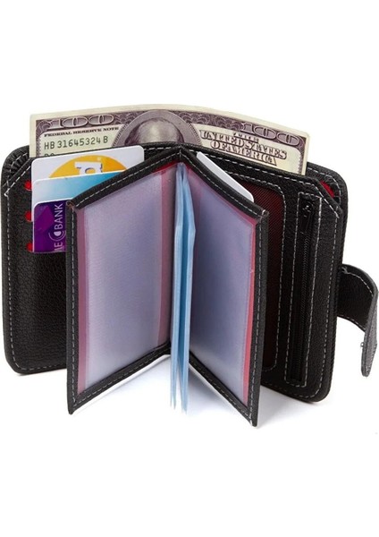 Kot Kumaş Bozuk ve Kağıt Para Kartlık ve Cüzdan NEW134 - Siyah fırsatları