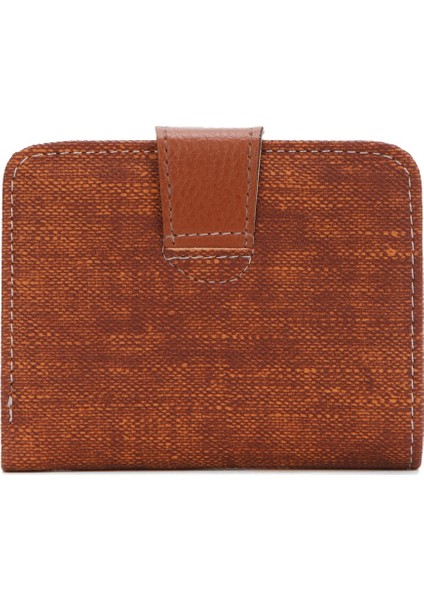 Kot Kumaş Bozuk ve Kağıt Para Kartlık ve Cüzdan NEW134 - Taba indirimleri