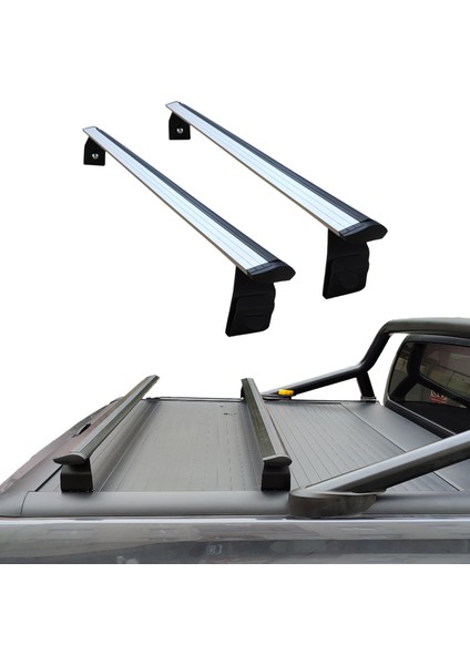 Toyota Hilux (2015-2025) Kasa Üstü Bed Rack Taşıyıcı Bar – Gri