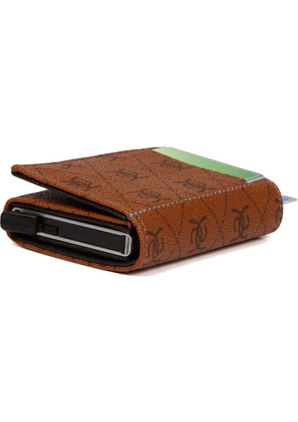 Kadın Mekanizmalı Kartlık ve Cüzdan NEW200 - Taba fiyatları