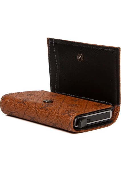 Kadın Mekanizmalı Kartlık ve Cüzdan NEW200 - Taba fırsatları