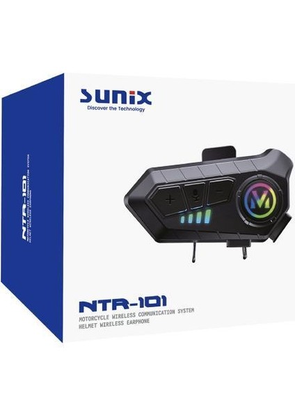 1000 Mah Ipx6 Su Geçirmez V5.3 Intercom Motosiklet Kask Kulaklığı NTR-101 modelleri