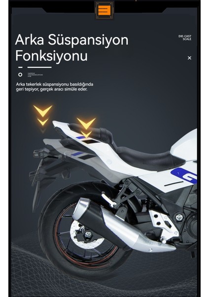 Alaşım Araba Modeli Suzuki GSX250R Motosiklet Modeli (Yurt Dışından) fırsatları