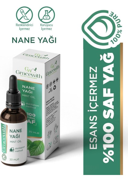 %100 Saf ve Doğal Nane Yağı 20 ml