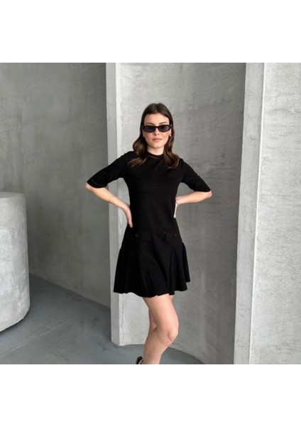 Zara Süs Cepli Elbise Siyah - M fiyatları