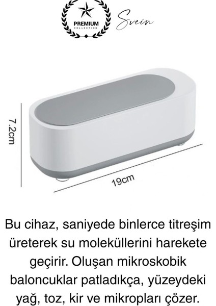 Ultrasonik Çok Fonksiyonlu Yüksek Titreşimli Yıkama Takı Saat Aksesuar Gözlük Temizleme Makinesi USB fiyatları